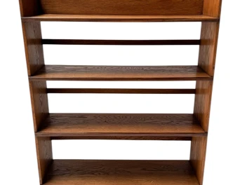 Art Deco Modernist Open Bookcase by P.E.L. Izeren for De Genneper Molen, 1920s